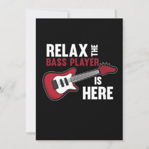 Bass Player ist hier Gitarrenmusiker Gitarre Dankeskarte
