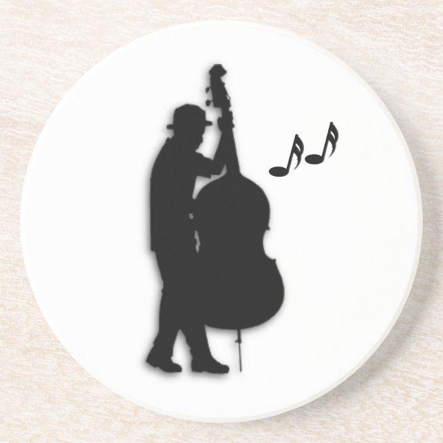 Bass Player Musician Getränkeuntersetzer (Vorne)