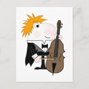 Bass Player Postkarte