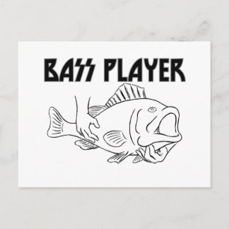 Bass Player Postkarte