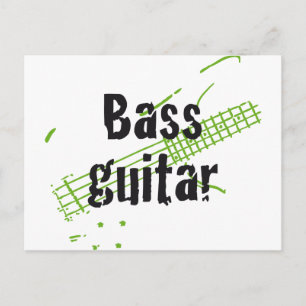 Bass-Player Postkarte