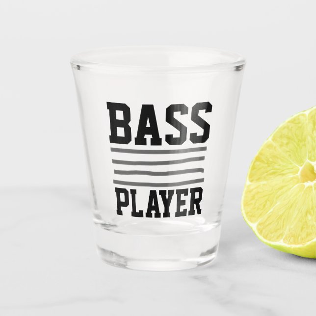 Bass Player Schnapsglas (Vorderseite)
