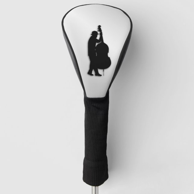 Bass Player Silver Golf Headcover (Vorderseite)