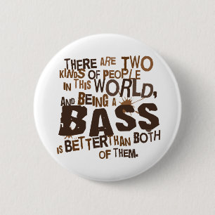 Bass-Sänger-(lustiges) Geschenk Button