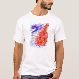 Bass-Schnitt-Blatt - bemannt Shirt