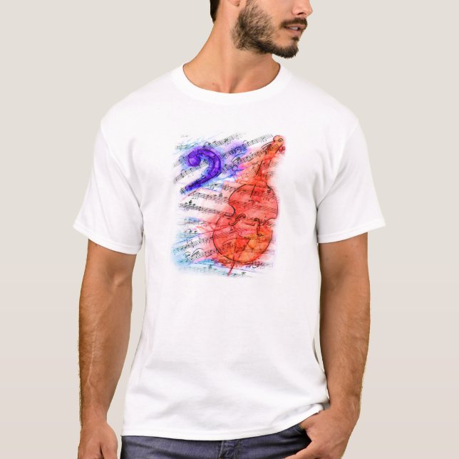 Bass-Schnitt-Blatt - bemannt Shirt (Vorderseite)
