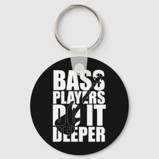 Bass-Spieler machen es tiefer Schlüsselanhänger