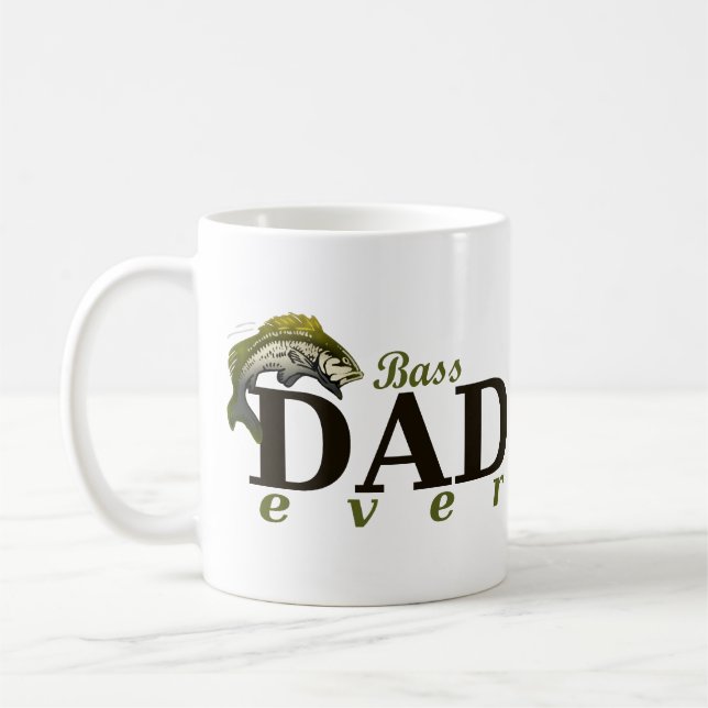 Bass Vater Ever Best Vater Puff Kaffeetasse (Links)