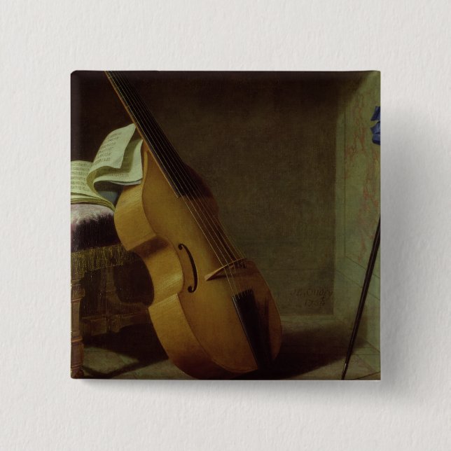 Bass-Viol, Spielberichtsbogen und eine Klinge, Button (Vorderseite)