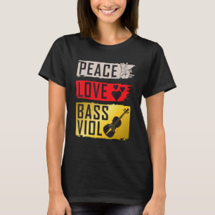 Bass Viol viola Da Gamba Musikinstrument Viol P T-Shirt
