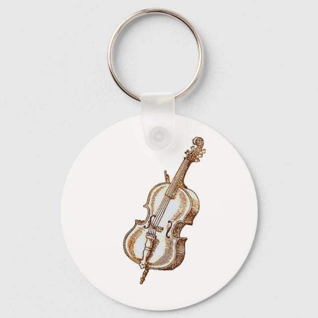 Bass Violin Schlüsselanhänger (Vorderseite)