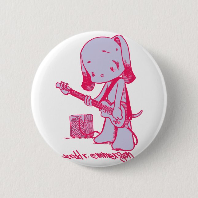 Bass-Welpe Button (Vorderseite)