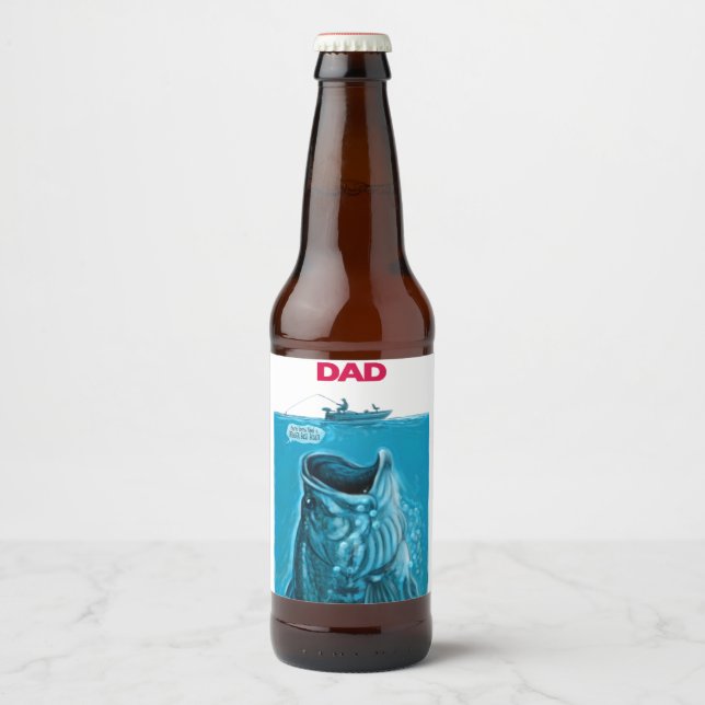 Bassboot des Vaters Bierflaschenetikett (Vorderseite)