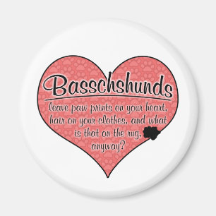 Basschshund Tatze druckt Hunde Humor Magnet