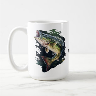 Basse à grande bouche Pêche café Mug