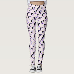 Basse Guitare, Musique Leggings Personnalisés