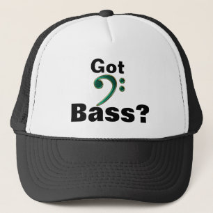 Basse obtenue ? Casquette vert de musique de clef