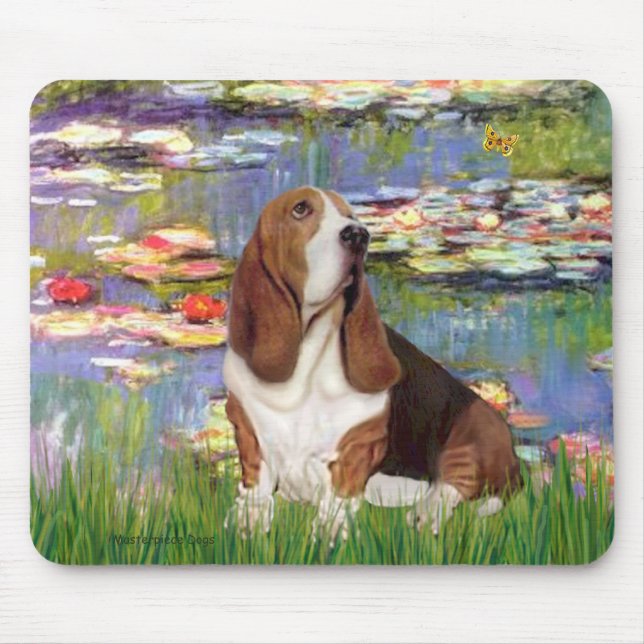 Basset 2 - Lilien 2 Mousepad (Vorne)
