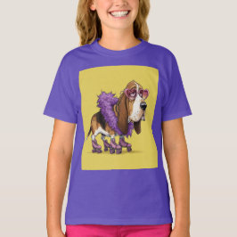 Basset auf Roller-Skaten von Natasha Us T-Shirt
