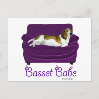 Basset Babe Postkarte