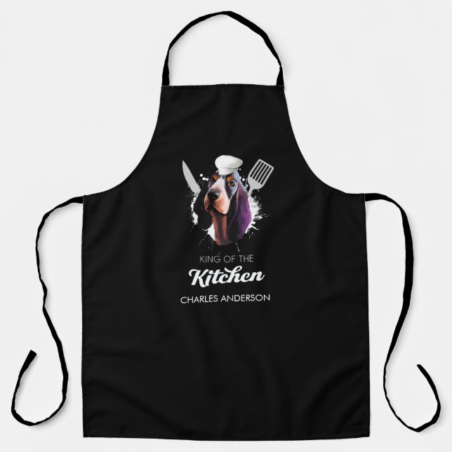 Basset Bleu de Gascogne King of the Kitchen Dog Schürze (Vorderseite)