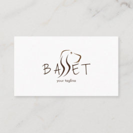 Basset Dog Visitenkarte