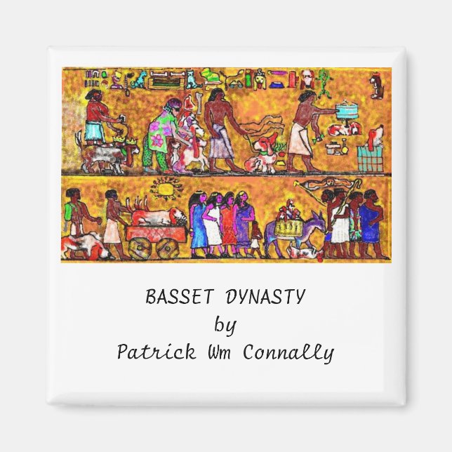 BASSET DYNASTY von Patrick Wm Connally Magnet (Vorne)