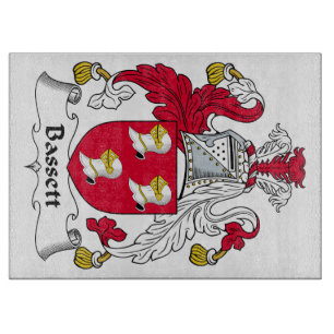 Basset-Familienwappen Schneidebrett