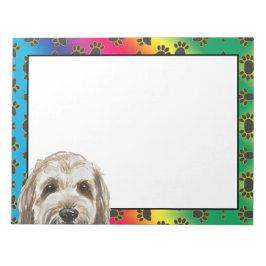 Basset Griffon Vendeen farbenfrohe Hundepete Muste Notizblock
