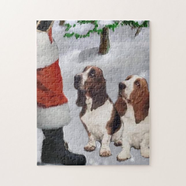 Basset Hop mit Weihnachten (Vertikal)