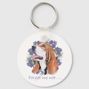 Basset Hound Andenken Schlüsselanhänger