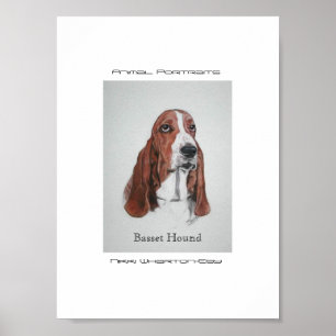 Basset Hound Art Poster