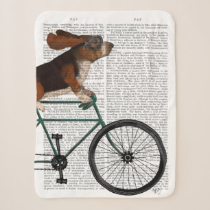 Basset Hound auf dem Fahrrad Sherpadecke