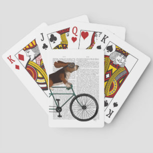 Basset Hound auf Spielkarten