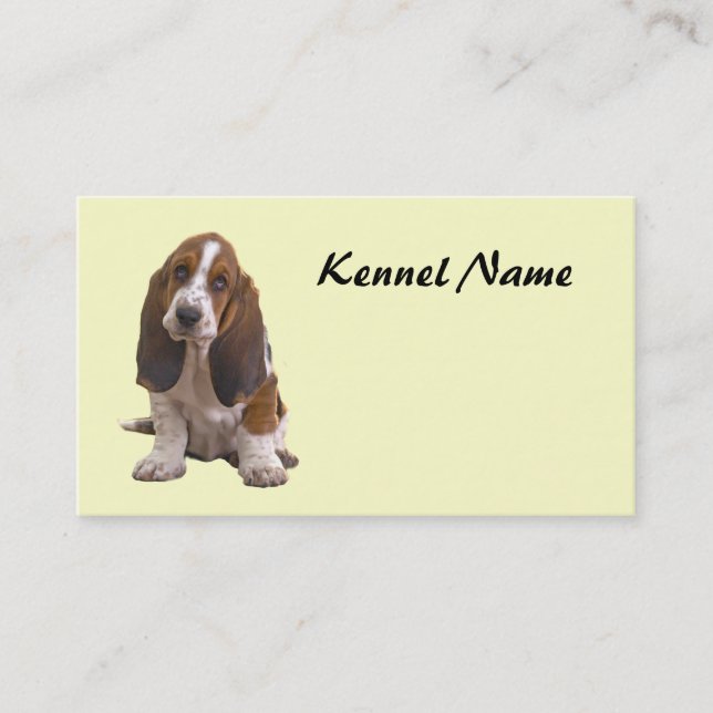 Basset Hound-Brüter-Visitenkarte Visitenkarte (Vorderseite)