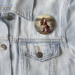 Basset Hound Button