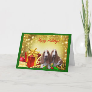 Basset Hound Cadeaux de cartes de Noël