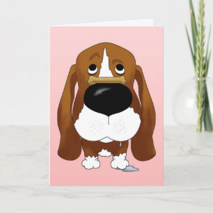 Basset Hound Carte Saint-Valentin