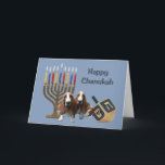 Basset Hound Chanukah Card Menorah Dreidel Feiertagskarte<br><div class="desc">Familie und Freunde während der Chanukah Saison zu erinnern ist eine wunderbare Möglichkeit, in Touch mit den Menschen behalten, die Sie Liebe und kümmern sich. Ich habe diese Chanukah-Karten mit Liebe und Sorgfalt erstellt, und ich bin sicher, jeder, der Lieben Hunde wird sich freuen, sie zu erhalten. Sie haben die...</div>