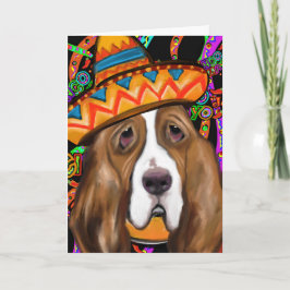BASSET HOUND DANKESKARTE