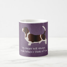 Basset Hound Denken Sie an Ihr Design Kaffeetasse