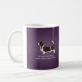 Basset Hound Denken Sie an Ihr Design Kaffeetasse