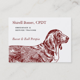 Basset Hound Dog Business Visitenkarte