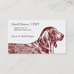 Basset Hound Dog Business Visitenkarte
