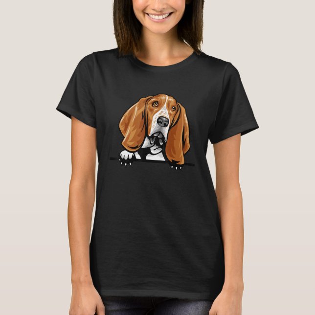 Basset Hound Dog T-Shirt (Vorderseite)
