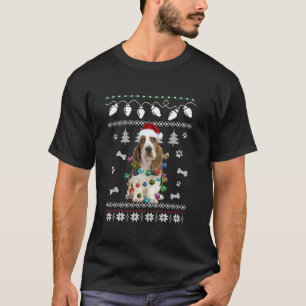 Basset Hound Dog Weihnachten Funny Ugly Weihnachts T-Shirt