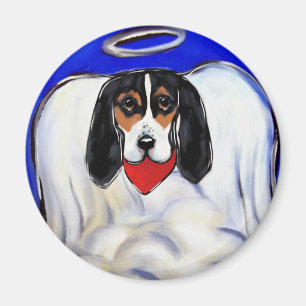 Basset Hound Engel Magnet