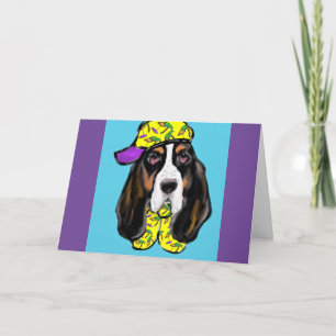 Basset Hound Feiertagskarte