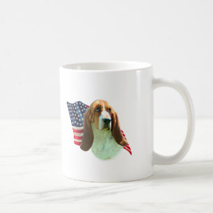 Basset Hound Flag Kaffeetasse