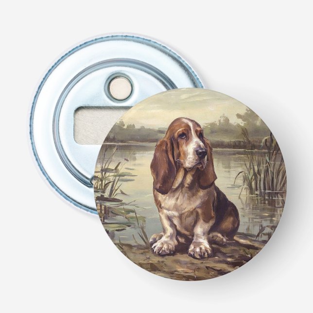 Basset Hound Flaschenöffner (Vorderseite)